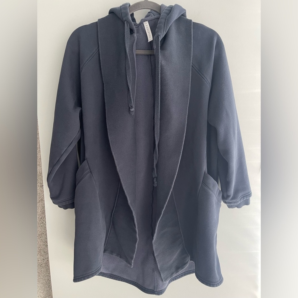 Fabletics Navy Blue Hooded Cardigan